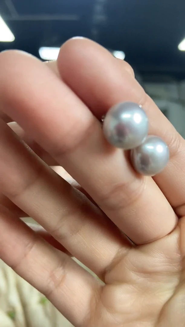 未镶嵌海水珍珠耳饰闪购链接多样性发其一颜色微差