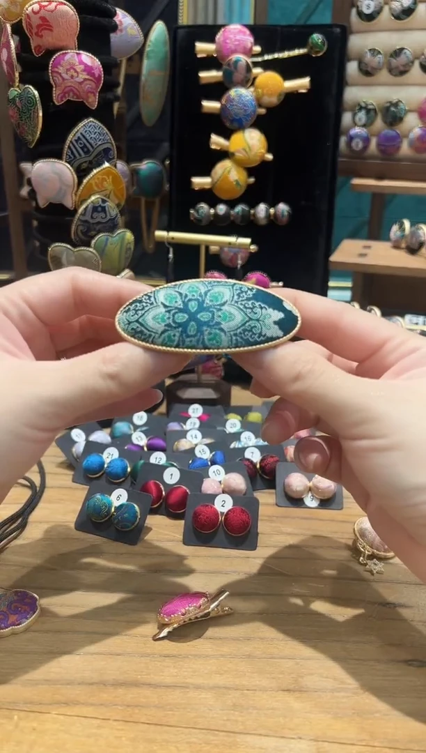 【闪购商品】【孤品车2.21】苏锦宝相花小号弹簧夹