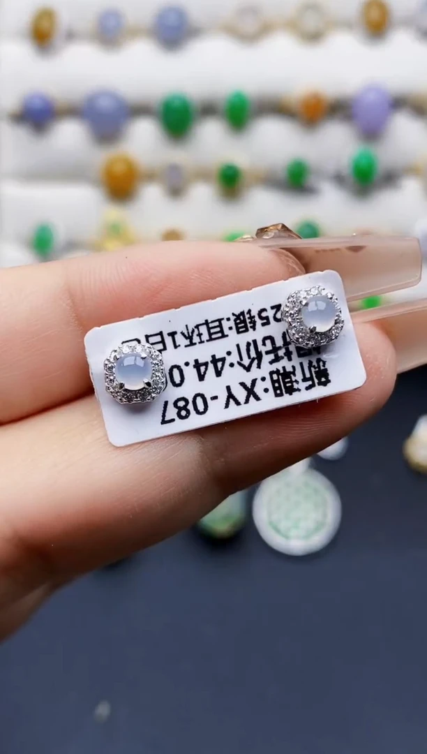 银S925镶嵌戒指翡翠0395