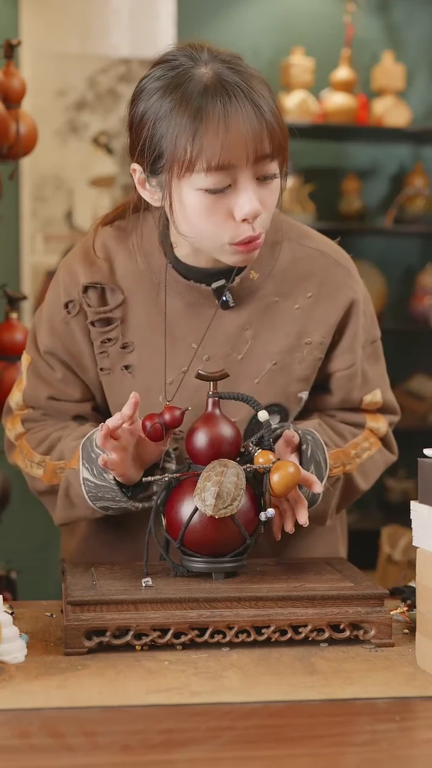 【闪购商品】90号精品天然大漆工艺防渗内胆酒葫芦~