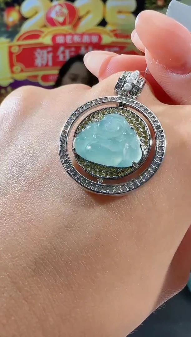 【闪购商品】翡翠吊坠(不含链)合金佛公多样性发一