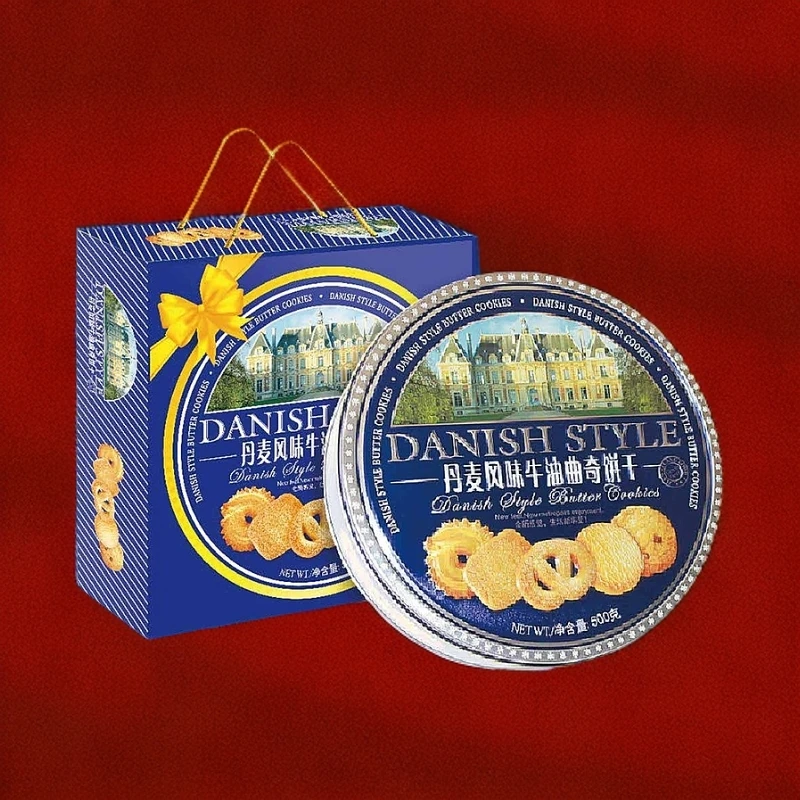 【买一送一】嘉威朗丹麦牛油曲奇饼干零食早餐下午茶酥脆解馋