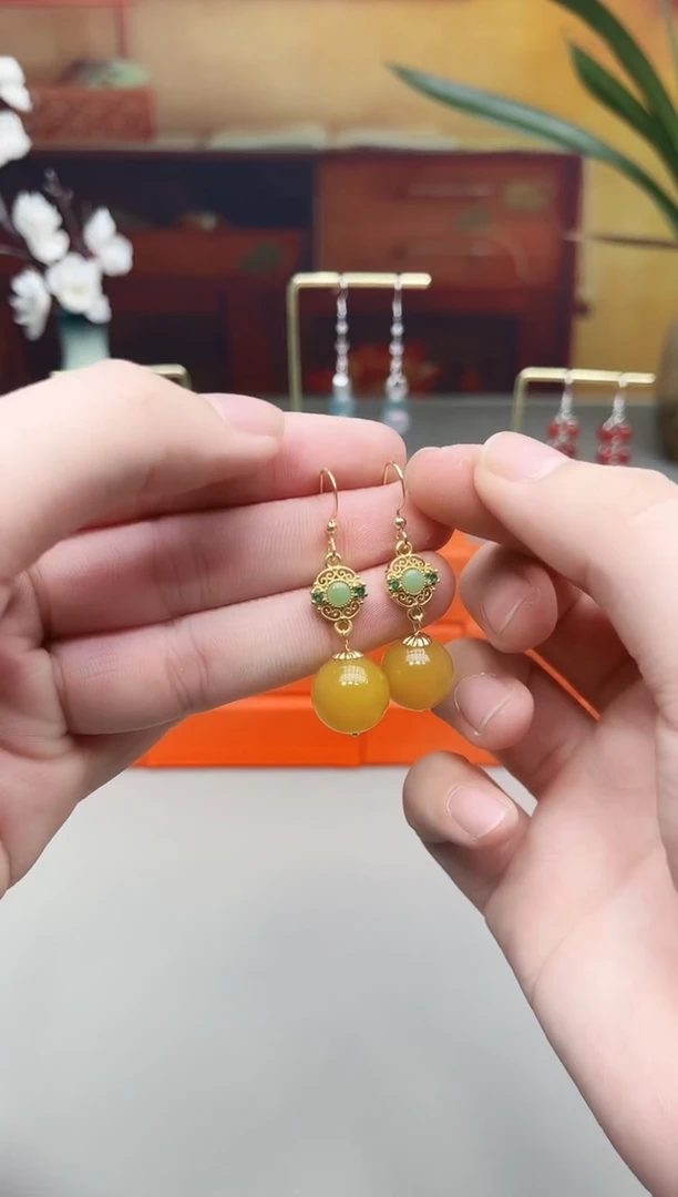 未镶嵌耳钉玛瑙/玉髓202