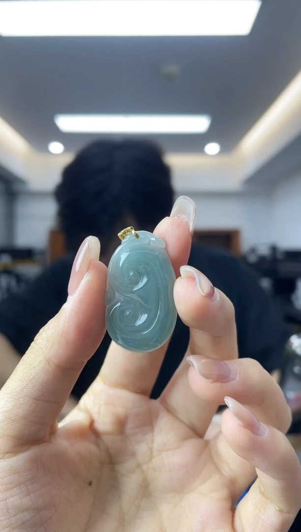 翡翠18K金镶嵌颈饰多样性一件发货