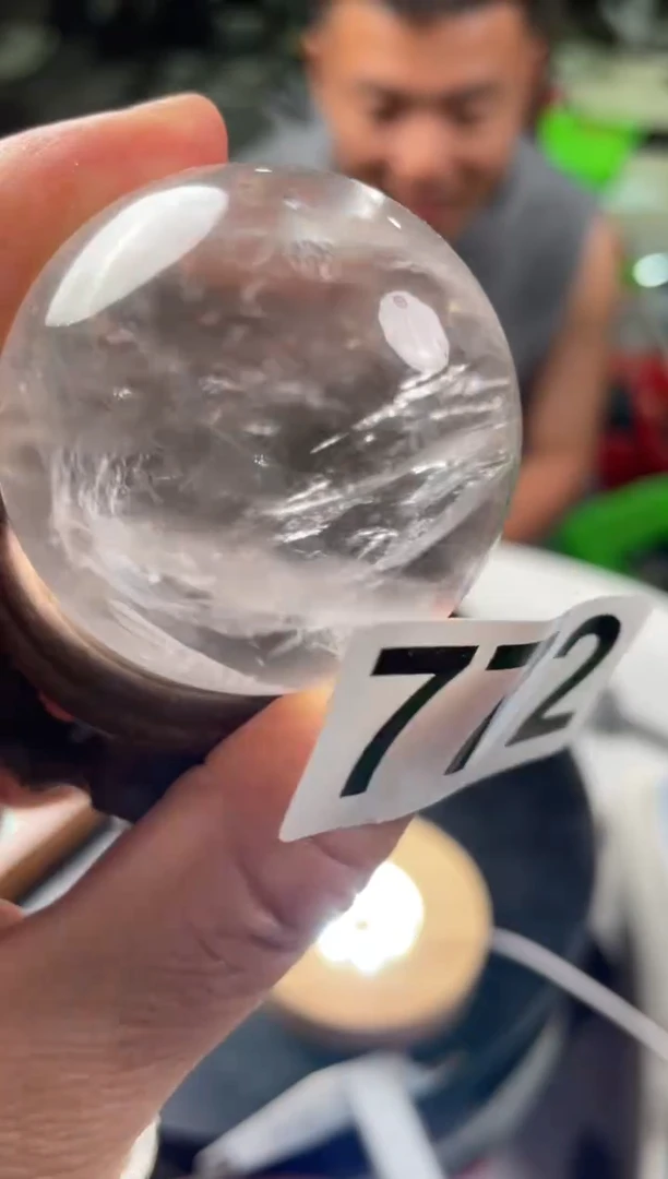 未镶嵌发晶大型摆件（非配饰）白水晶球772