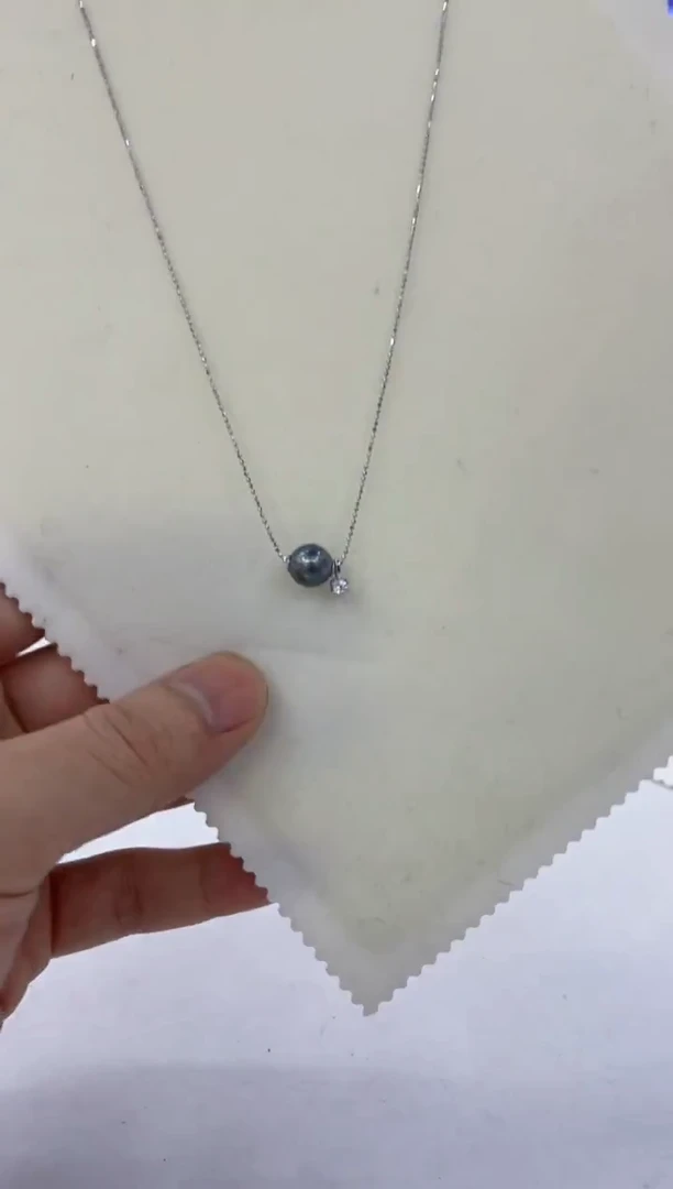 银S925镶嵌颈饰海水珍珠