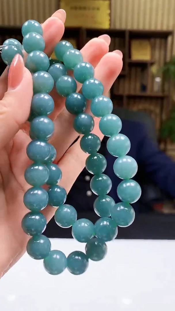 【闪购商品】定制翡翠未镶嵌1071hm-珠链挂件43