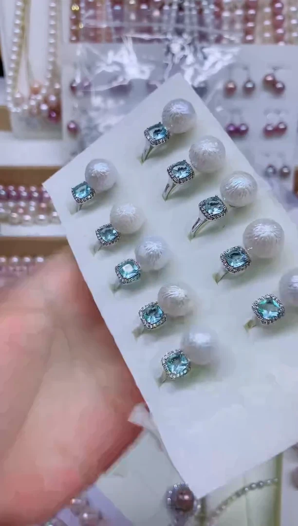 戒指合金淡水珍珠多样性发其一，非无暇