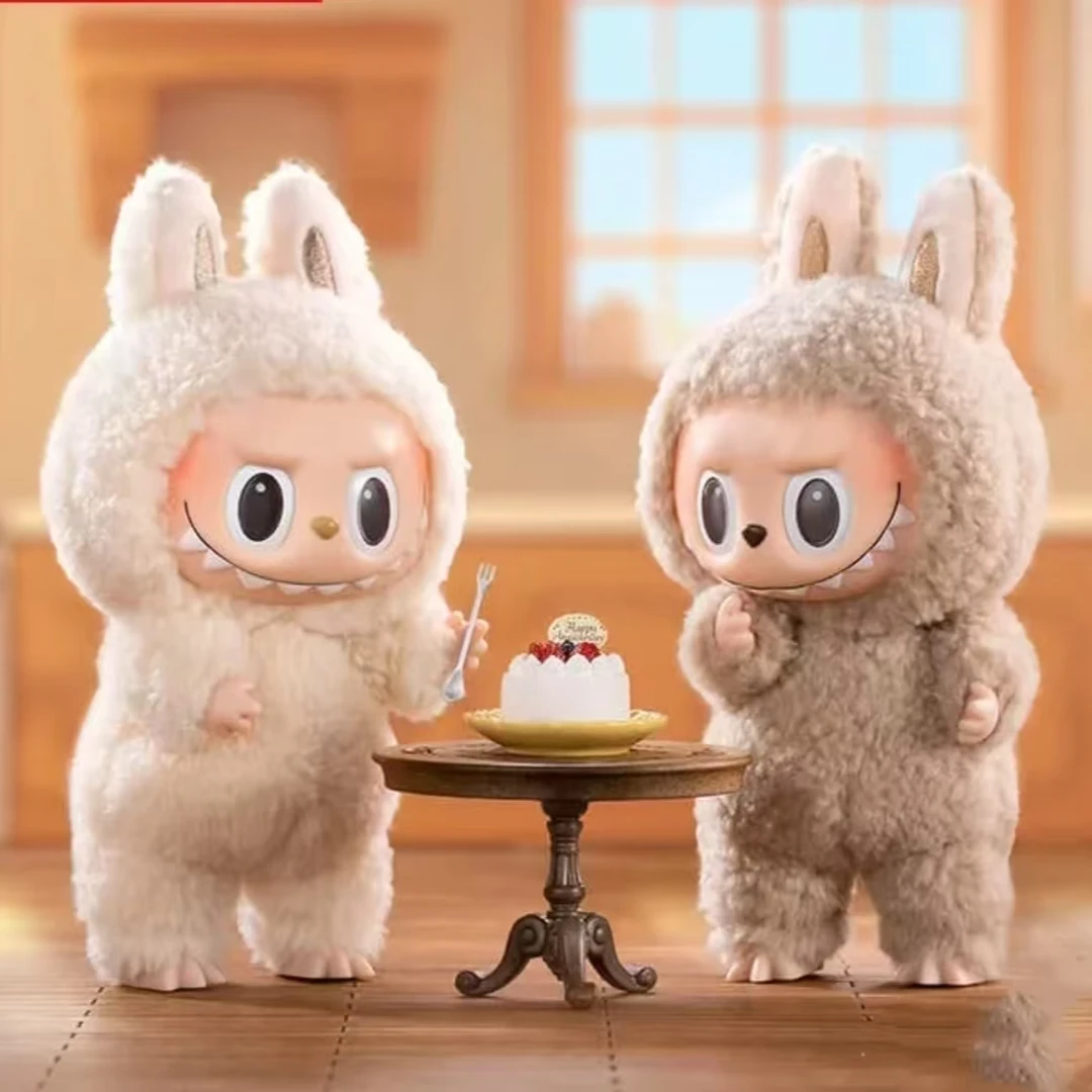 【拆盒】哦莫labubu马卡龙搪胶系列盲盒手办