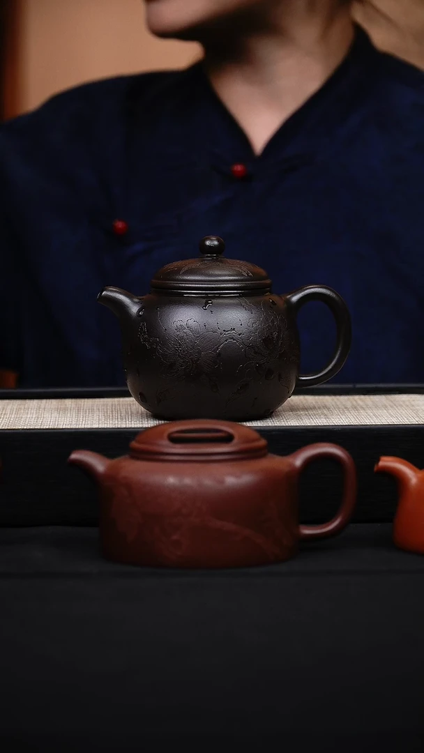 茶壶紫砂～***～朱泥还原烧匏樽