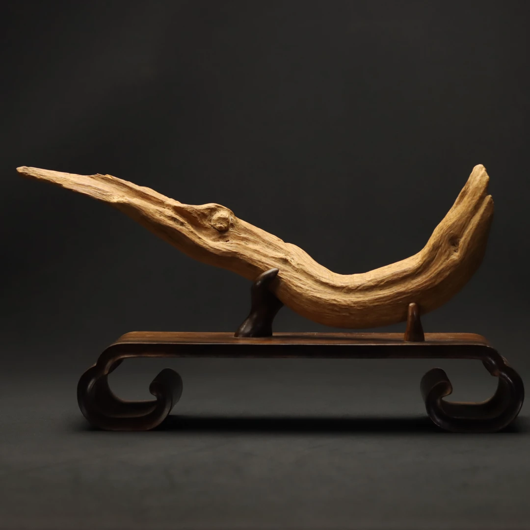 A1445 缅甸沉香土沉天然摆件190mm×45mm×31mm96.6g