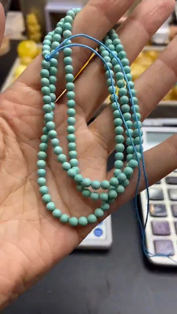 18K金镶嵌绿松石珠宝奇石477