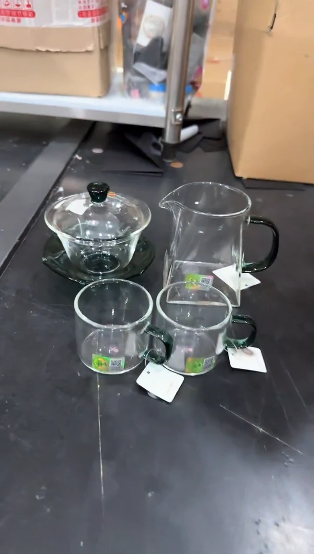 禾器荷叶墨绿+禾器瀚然墨绿+禾器清禾杯墨绿色一个装*2