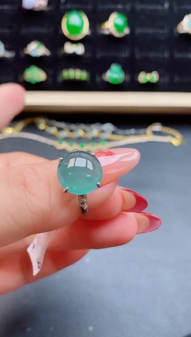 【闪购商品】翡翠戒指银S925镶嵌508050