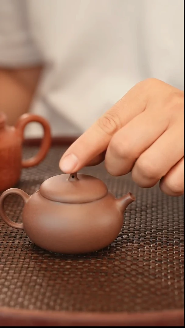 茶壶紫砂原矿手工制作