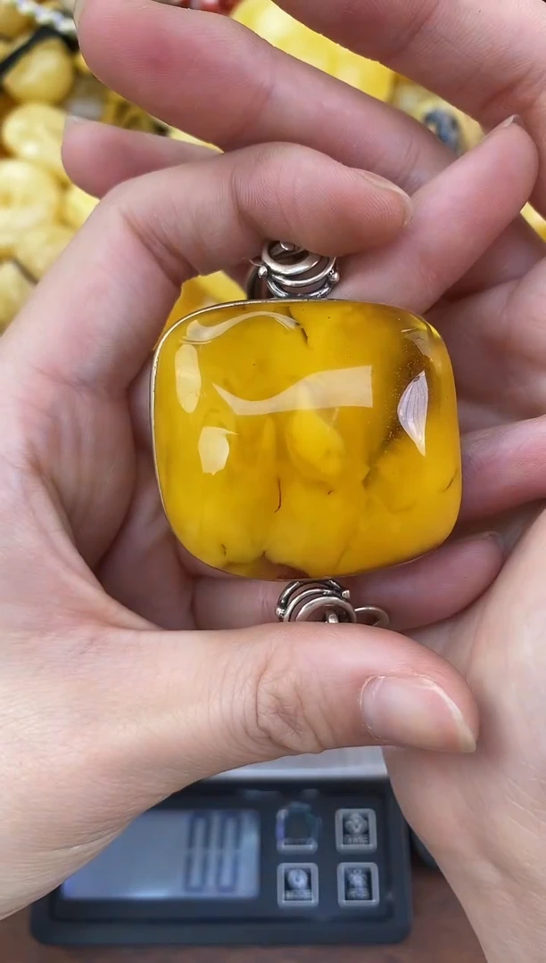 裸石琥珀未镶嵌天然琥珀蜜蜡