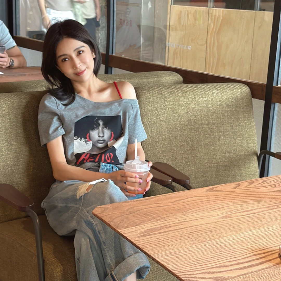 LYXZ x 大小与【仲夏夜】夏季新款设计师小众洋气别致短袖T恤78634