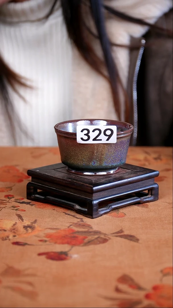 全品钧瓷茶器摆件