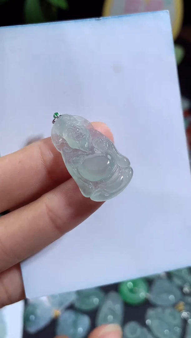 颈饰未镶嵌翡翠财神