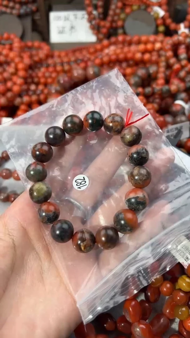 南红玛瑙手串未镶嵌12+