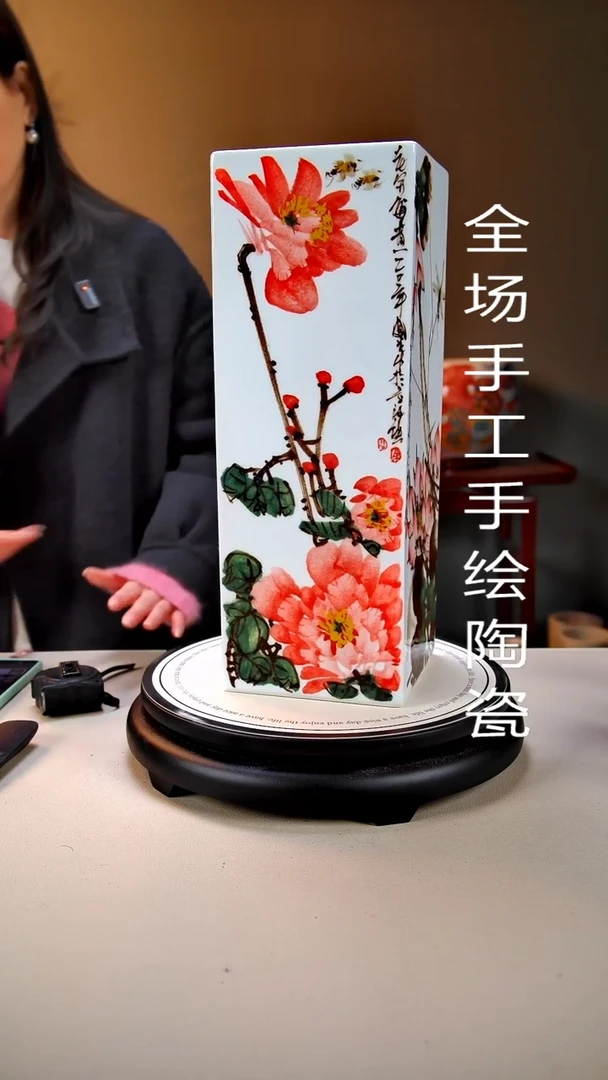 摆件陶景德镇手绘陶瓷315