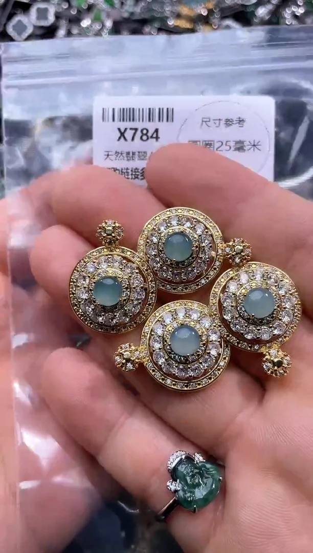 【闪购商品】翡翠颈饰未镶嵌X784多样性发其一