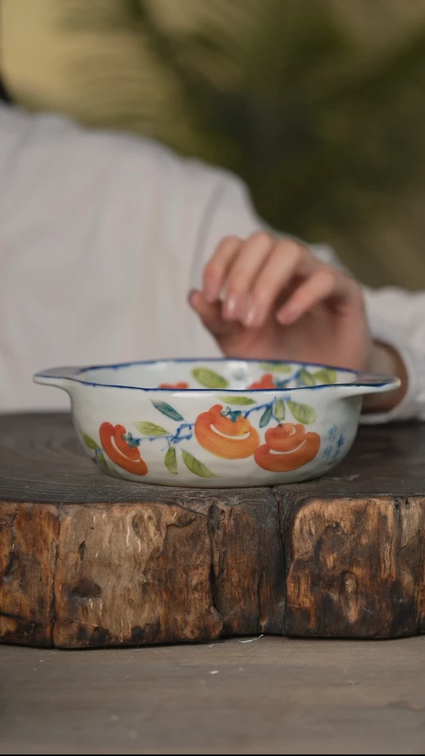 瓷片景德镇高温釉下彩微瑕226