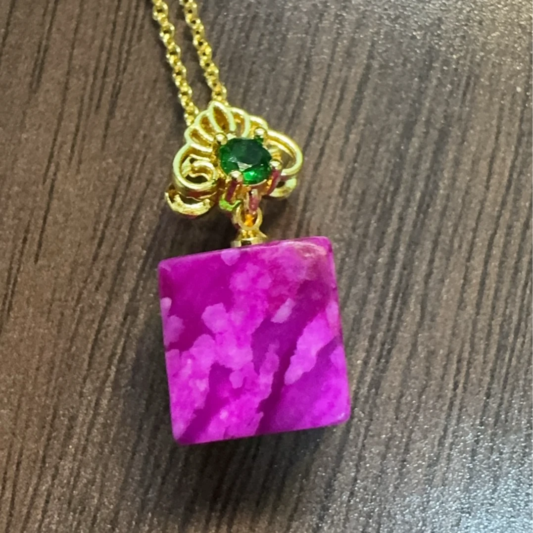 南非樱花料-方糖粉樱花吊坠经典时尚百搭