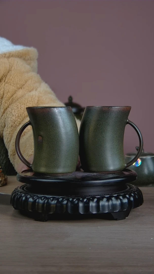 景韵堂仿清茶叶末釉