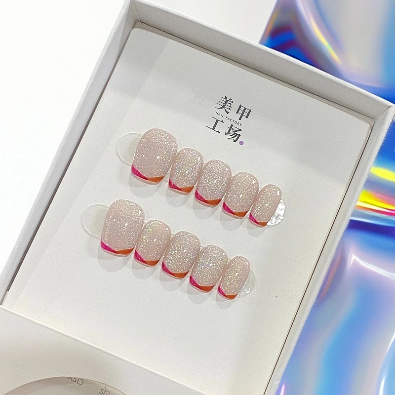 现高货体验【海岛彩虹】纯手工轻奢手工穿戴甲（送高级工具包套装）