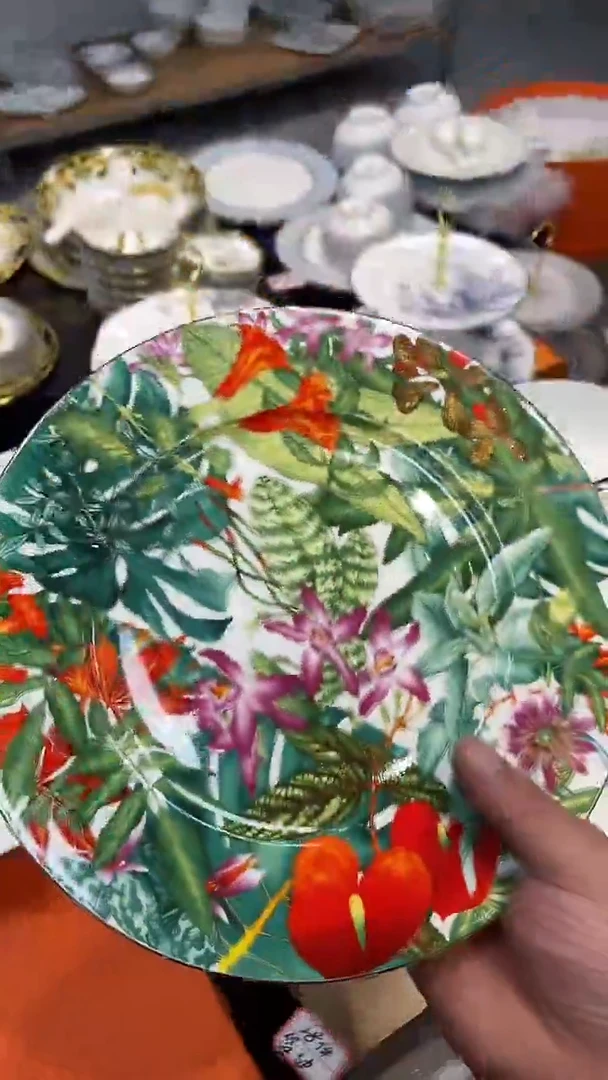 瓷片陶瓷餐具陶瓷餐具10寸1个