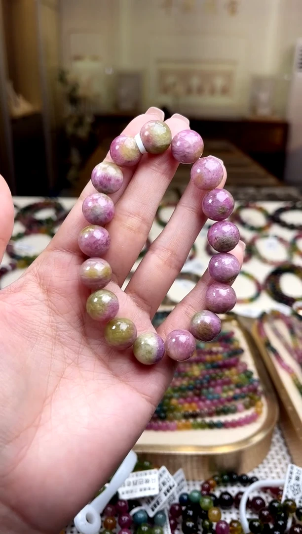 【闪购商品】/未镶嵌碧玺12mm+碧玺单圈多样性发货