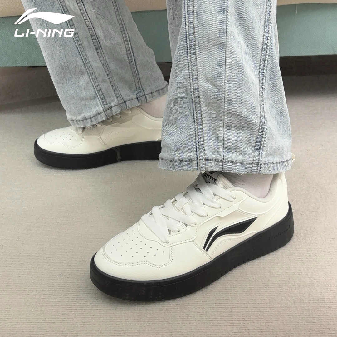 李宁初云男鞋板鞋2025春季新款低帮轻便运动百搭小众时尚休闲鞋子