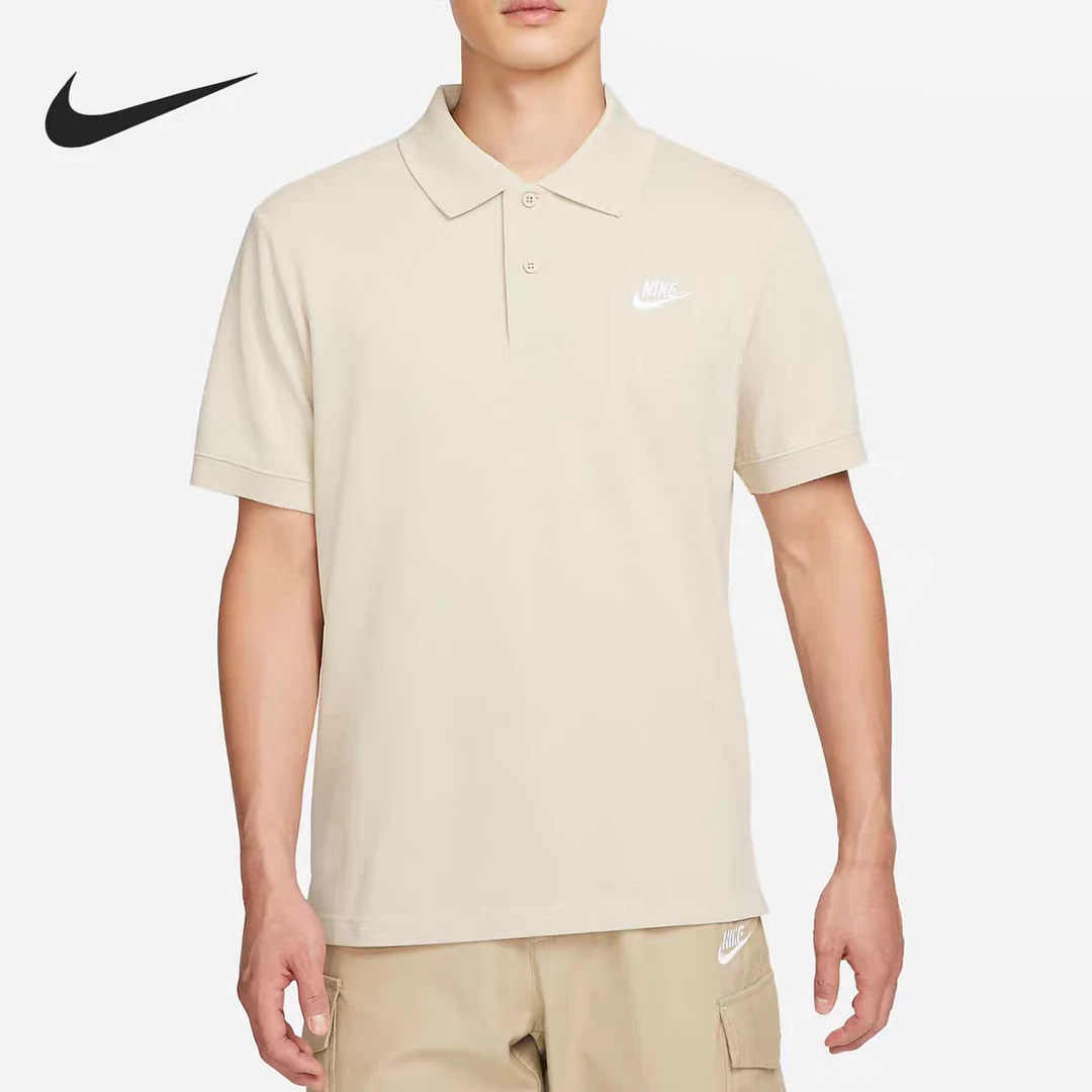 NIKE/耐克正品男子纯棉针织运动透气翻领POLO衫短袖CJ4457-206