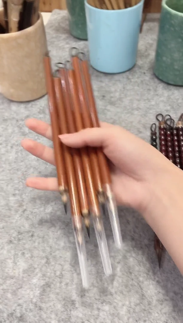 【清水试笔，拒绝蘸墨】墨舞笔庄毛笔6支