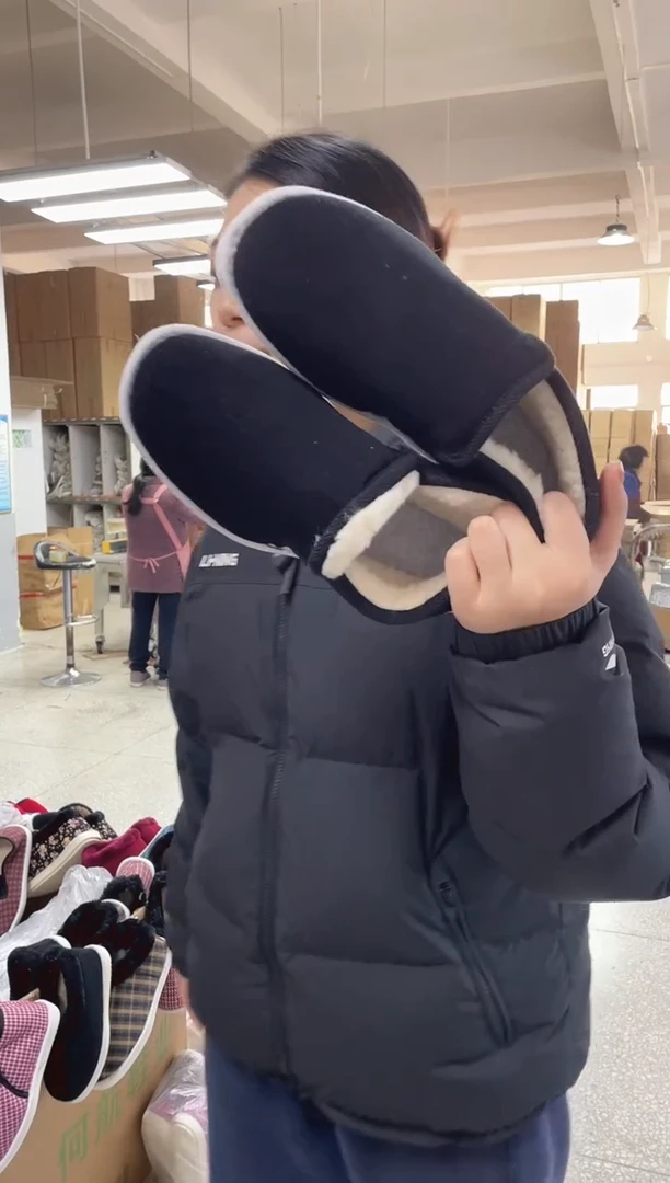 手纳底黑色棉鞋45码