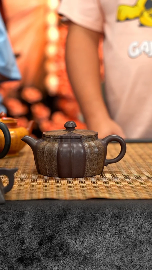 茶壶紫砂紫砂 宜兴紫砂 LS 绞泥筋纹