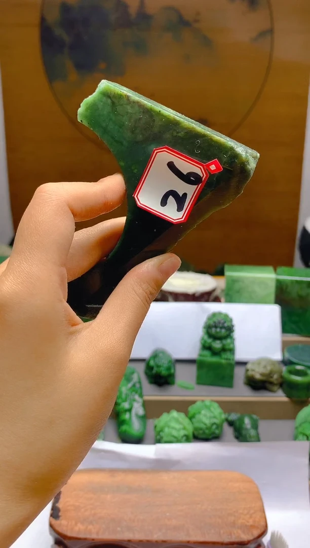 【闪购商品】和田玉（碧玉）珠宝半成品未镶嵌1