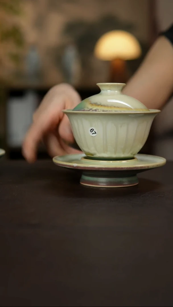 杯景德镇陶瓷杯碗柴烧多人