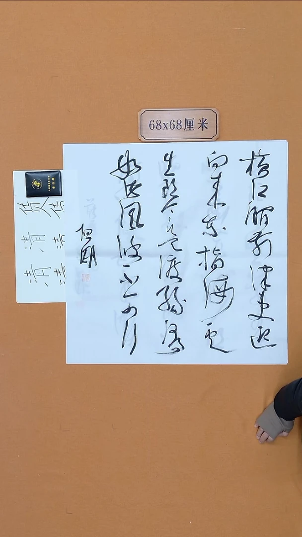 国画葛坦刚 山东草书 68*68 四平尺