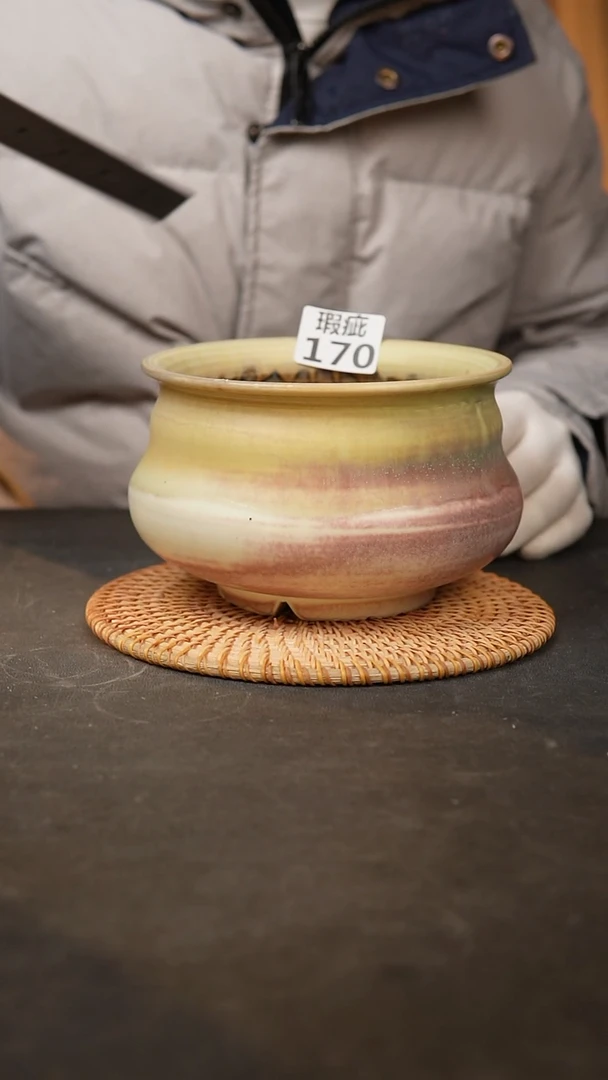 【闪购商品】瓷片170泥泥手工花盆