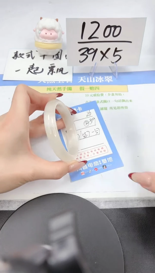 【闪购商品】石英质玉手镯未镶嵌A26-56.7-57