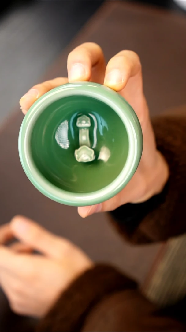 青瓷手工茶器包邮