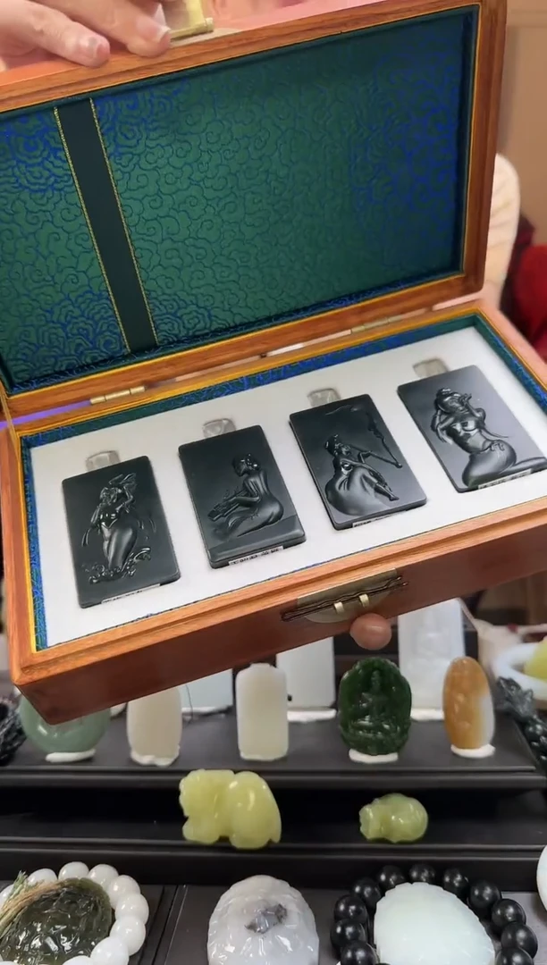 【闪购商品】和田玉四大美女未镶嵌一套