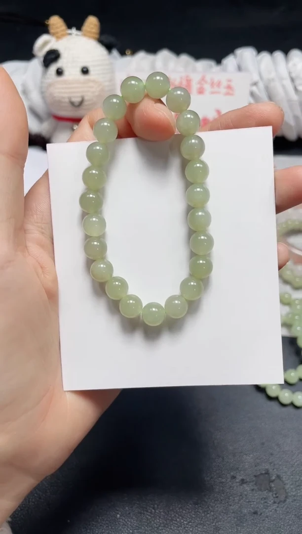 【闪购商品】和田玉（糖玉）手链未镶嵌和田卡8
