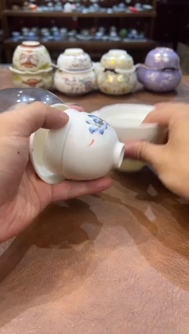 真的很便宜超好看会开片的旅行茶具