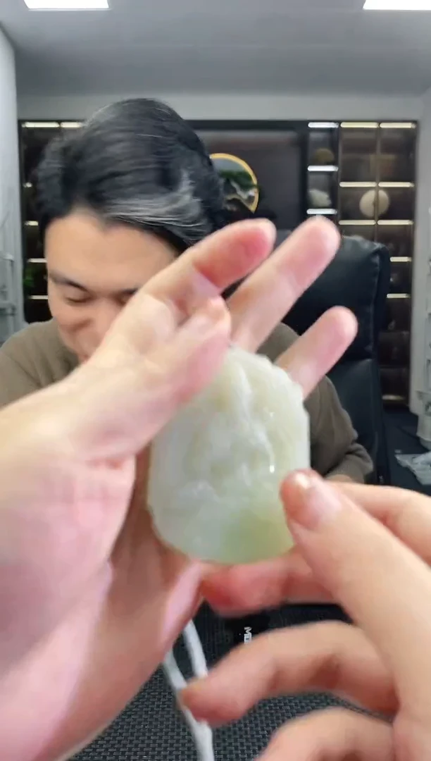 颈饰未镶嵌和田玉观音清货4