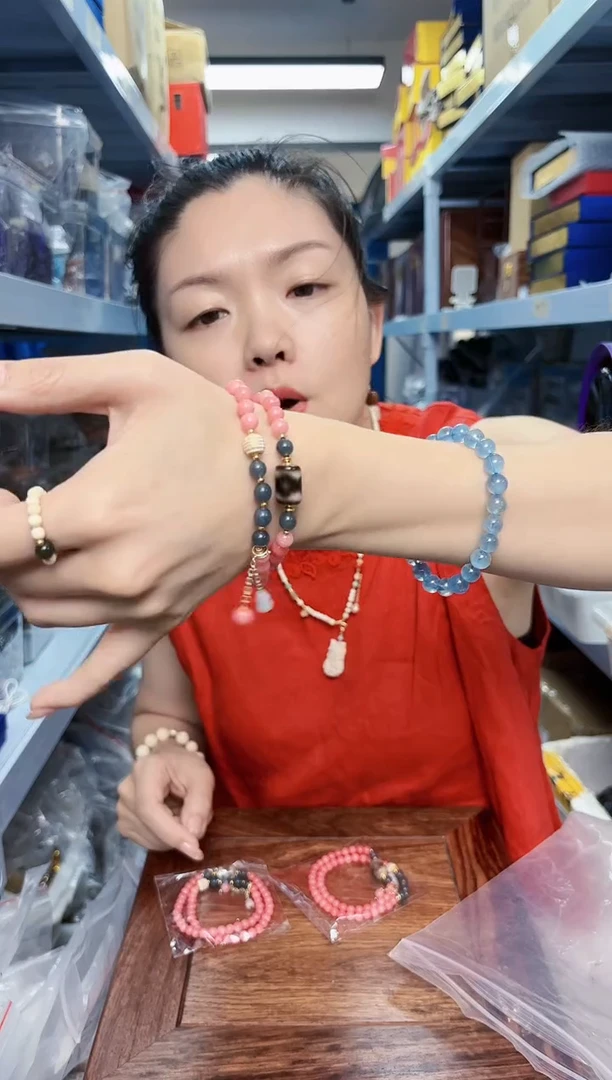 石英石非金属红纹双圈