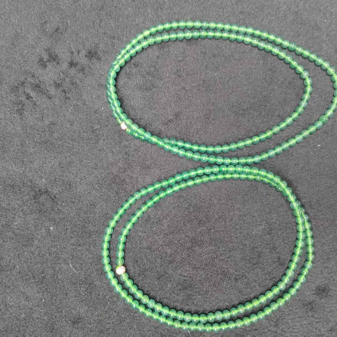 【玉经纶】72304/Q32-天然A货翡翠珠链-多样性发其一