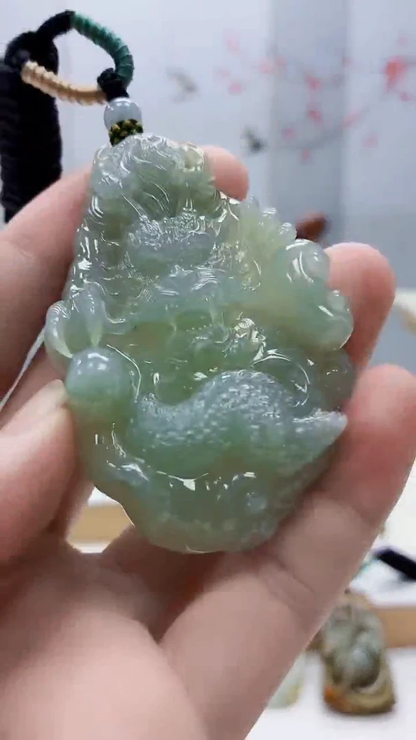 未镶嵌定制翡翠4917bb-毛货挂件93